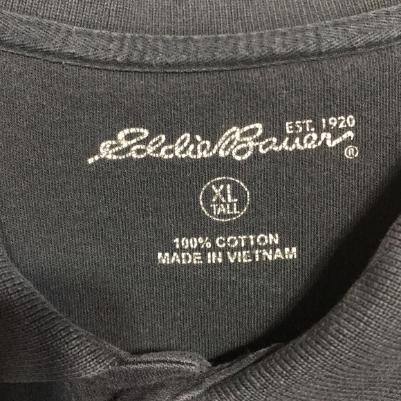 EDDIE BAUER Polo, Navy Blue - Picture 3 of 4